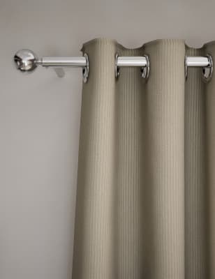 

M&S Collection Velvet Ribbed Eyelet Blackout Curtains - Champagne, Champagne