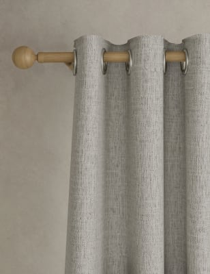 

M&S Collection Marl Weave Eyelet Curtains - Cream Mix, Cream Mix