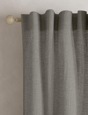 

M&S Collection Cotton Rich Sheer Curtains, Light Grey