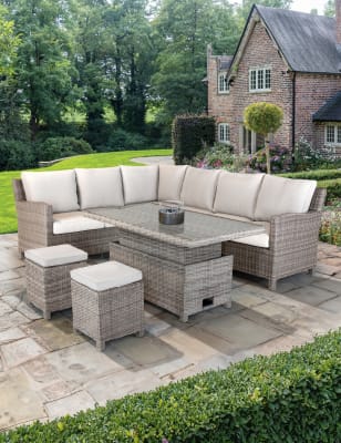 Kettler Palma Garden Corner Sofa Dining Set - Natural, Natural