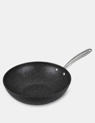 Prestige Aluminium 29cm Wok - Grey Marl, Grey Marl