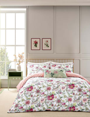 

English Heritage Pure Cotton Piccadilly Park Bedding Set - Pink, Pink