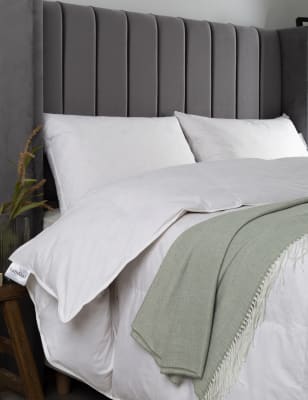 Earthkind Recycled Feather & Down Filled 13.5 Tog Duvet - DBL - White, White