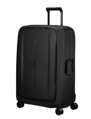 Essens 4 Wheel Hard Shell Large Suitcase BLACK Luggage M S GR