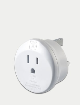 

Go Travel USA-UK Travel Adaptor - White, White