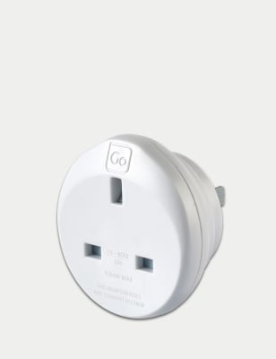 

Go Travel UK-USA Travel Adaptor - White, White