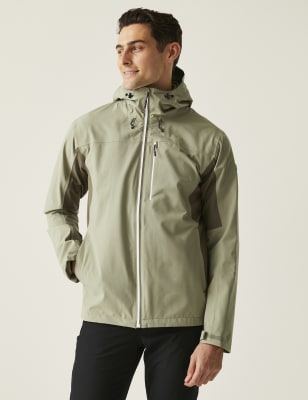 Regatta Men's Birchdale II Waterproof Hooded Jacket - Blue, Blue,Brown