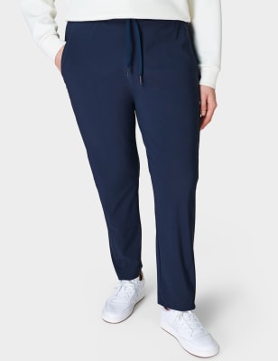 Sweaty Betty Women's Explorer Tapered Ankle Grazer Joggers - Navy, Navy,Oatmeal,Black