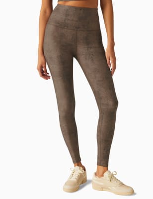 Beyond Yoga Women's Softmark Caught In The Midi Leggings - Neutral, Neutral