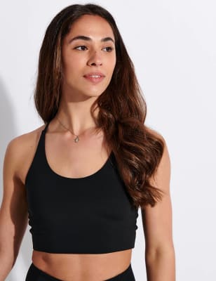 Girlfriend Collective Women's Cleo Non Wired Sports Bra - Black, Black