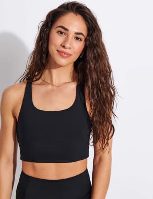 Girlfriend Collective Women's Paloma Medium Support Sports Bra - Khaki, Khaki,Black,Navy