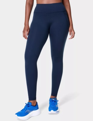 Sweaty Betty Women's Power Workout Leggings - M - Black/Grey, Navy,Black/Grey,Black