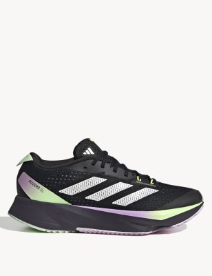 Adidas Women's ADIZERO SL Running Trainers - 5 - Black Mix, Black Mix,Blush,Magenta