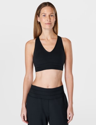 Sweaty Betty Women's Gaia Yoga Non Wired Sports Bra - Black, Black