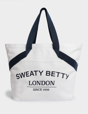 Sweaty Betty Women's Canvas Logo Tote Bag - Dark Green, Dark Green