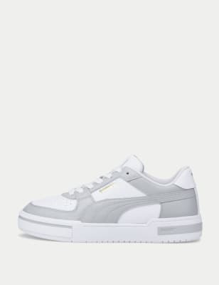 Puma CA Pro Classic Leather Trainers - 6 - White/Black, Soft White,Black,White/Black,White Mix,White