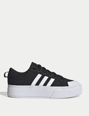 Adidas Women's Bravada 2.0 Platform Trainers - 7 - White, Black Mix,White