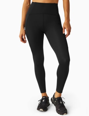 Beyond Yoga Women's Powerbeyond Bootcamp High Waisted 7/8 Leggings - Dark Khaki, Dark Khaki