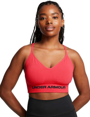 Under Armour Women's Vanish Seamless Sports Bra - Grey, Grey,Black