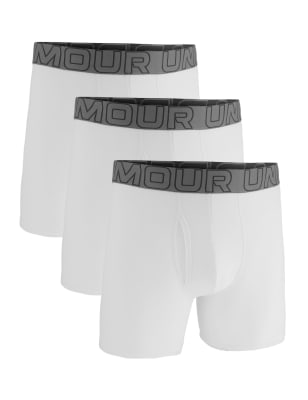 Under Armour Men's 3pk Performance Cotton Rich Boxers - XL - White, White