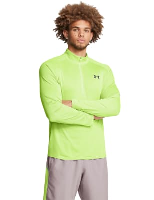 Under Armour Men's Tech Textured Half Zip Training Top - Light Green, Light Green