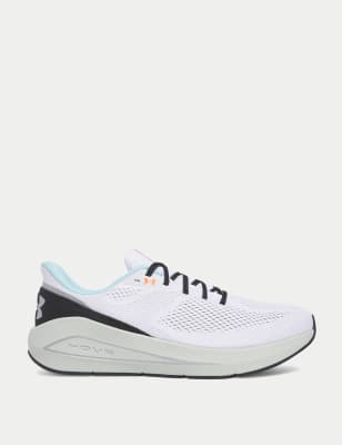 Under Armour Men's Sonic 7 Running Trainers - 8.5 - Light Indigo, Black,Light Indigo,Soft White