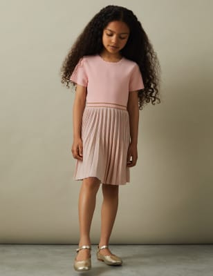 Reiss Girls Pleated Dress (4-14 Yrs) - 12-13 - Pink, Pink