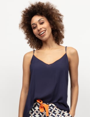 Cyberjammies Women's Pure Modal Cami Top - 12 - Navy, Navy