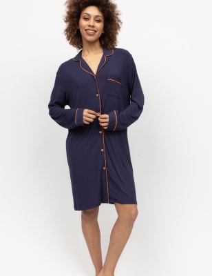 Cyberjammies Women's Jersey Nightshirt - 12 - Navy, Navy