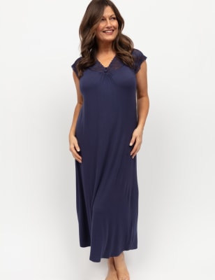 Cyberjammies Women's Jersey Nightdress - 10 - Navy, Navy