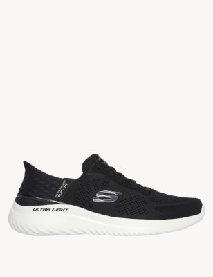 Skechers Men's Bounder 2.0 Emerged Slip-ins Trainers - 9 - Navy, Navy,Black