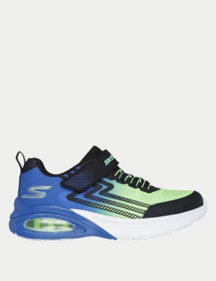 Skechers Kids Leather Riptape Trainers (9.5 Small