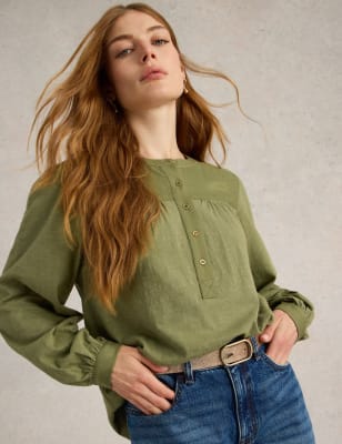 White Stuff Women's Eloise Mix Shirt - 12 - Green, Green