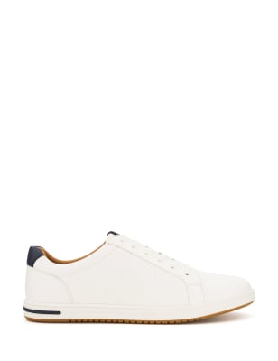 Dune London Men's Suedette Lace Up Trainers - 9 - Navy, Navy