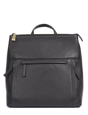 Jones Bootmaker Women's Leather Backpack - Black, Black