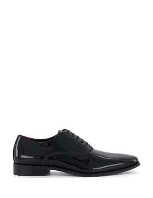 Dune London Men's Leather Oxford Shoes - 9 - Black, Black