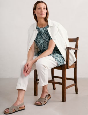 Seasalt Cornwall Women's Pure Cotton Leaf Print Tunic