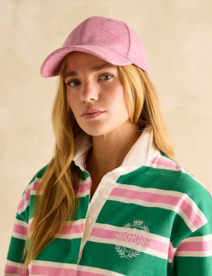 Joules Women's Wool Rich Baseball Cap - Pink Mix, Pink Mix,Navy