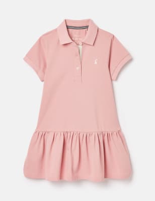Joules Girls Pure Cotton Tired Hem Polo Dress (2-13 Yrs)