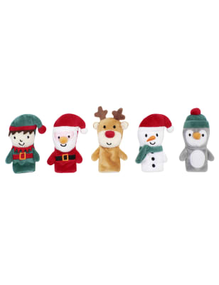 Jojo Maman Bb Christmas Finger Puppets - Multi, Multi