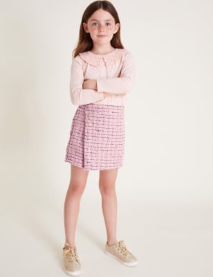 Monsoon Girls 2pc Top and Tweed Skort Set (3-15 Yrs)
