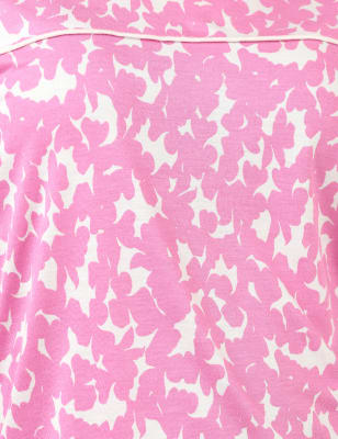 Pure Viscose Printed Round Neck Top, PURPLE MIX, swatch