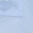 Pure Cotton Embroidered Balloon Sleeve Top, LIGHT WEDGEWOOD, swatch