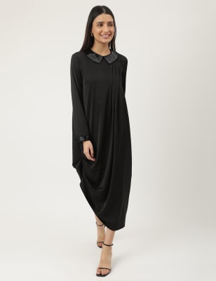 

Marks & Spencer Beaded Collared Neck Dress (FEMALE, BLACK, 6)