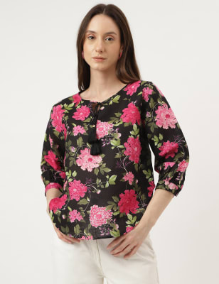 

Marks & Spencer Peasant Printed Blouse (FEMALE, MULTI, 6)