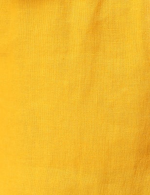 Pure Linen Wide Leg Trousers, YELLOW, swatch