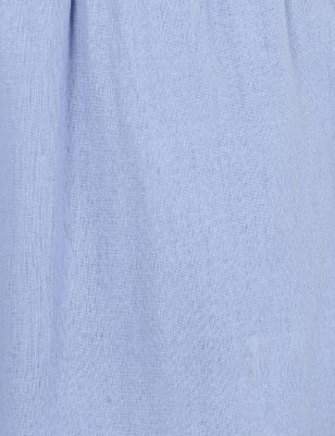 IBF Linen Viscose  Crop, PERIWINKLE, swatch