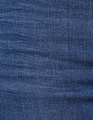 Slim Fit Cotton Blend Jeans, MEDIUM INDIGO, swatch