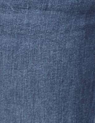 Bootcut Cotton Blend Jeans, MEDIUM INDIGO, swatch