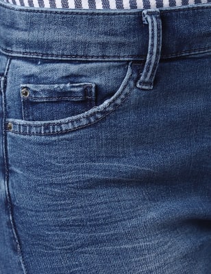 Straight Denim With Stretch, BLUE DENIM, swatch